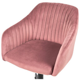 Beliani  Desk Chair Venice Velvet Pink - thumbnail 7