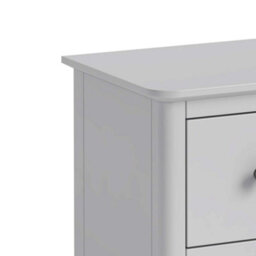 Elgin Grey Narrow Bedside Table Fully Assembled - By Roseland Furniture - thumbnail 4