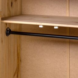 Vidaxl Wardrobe 80X50X171.5 Cm Solid Pine Panama Range - thumbnail 4