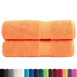 Berkfield Durable Premium Shower Towels Solund 2 Pcs Orange 70X140 Cm 600 Gsm
