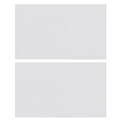 GoodHome Alisma Innovo Handleless High Gloss Grey Slab Drawer Front Of 2 (H)340mm (W)595mm (T)18mm - image 1