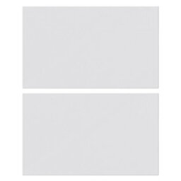 GoodHome Alisma Innovo Handleless High Gloss Grey Slab Drawer Front Of 2 (H)340mm (W)595mm (T)18mm - thumbnail 1
