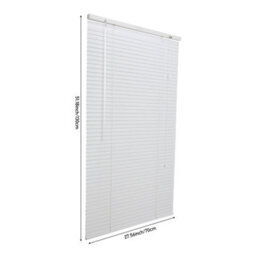 Garden Sanctuary Aluminium Horizontal White Coated Venetian Blind Shade 70Cm(W) X 130Cm(H) - thumbnail 7