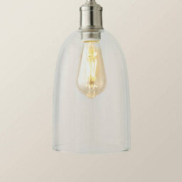 Valuelights Kira Glass Cloche Dome 3 Drop Cluster Brushed Chrome Ceiling Pendant Light - thumbnail 4