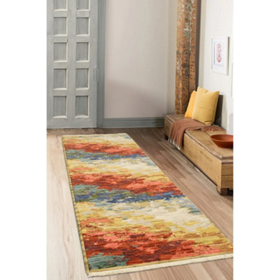 Melrose Persian Inspired Multi Blend Colours Large Indoor Area Runner Rug 068/235Cm - image 1
