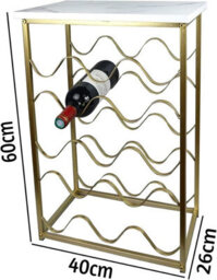 Spot On Dealz 4 Tier Wooden Wine Racks Free Standing Bottle Rack Table Stand - thumbnail 2