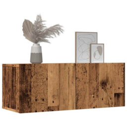 Walplus Tv Cabinets Wall-Mounted 2 Pcs Old Wood 80X30X30 Cm - thumbnail 3