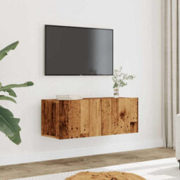 Walplus Tv Cabinets Wall-Mounted 2 Pcs Old Wood 80X30X30 Cm - thumbnail 1