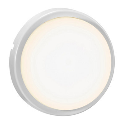 Nordlux Cuba Outdoor Wall Light White Plastic Sensor Intergrated Led Ceiling Or Wall Mounting - Mains Powered, Ip54 - image 1