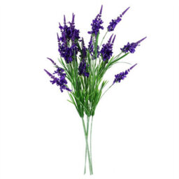 Leaf Pack Of 6 X 80Cm Purple Larkspur Artifical Stem - thumbnail 2