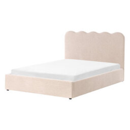 Beliani Ottoman Bed Boucle Nanterre 140 X 200 Cm (Eu Double) Beige - thumbnail 6