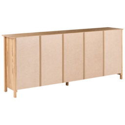 Wyld And Coco Pine Sideboard 3-Door 3-Drawer Light Brown 1900X400X800mm - thumbnail 4