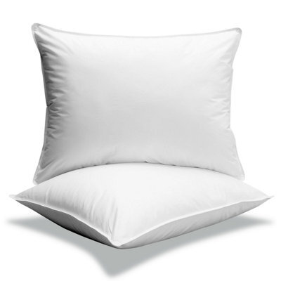 "Just So Home Luxury Super King Pillows Extra Long 19""x36"" 48X90Cm Bolster Size  (Pair)"