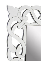 Orsina Ginny Wall Mirror, Silver, Glass, Wood - thumbnail 5