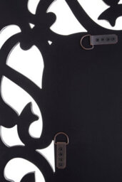 Orsina Ginny Wall Mirror, Silver, Glass, Wood - thumbnail 3