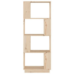 Berkfield Book Cabinet/room Divider 51X25X132 Cm Solid Wood Pine - thumbnail 5