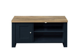 Birlea Highgate Small Tv Unit Navy Blue & Oak - thumbnail 8