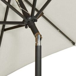 Berkfield Parasol With Led Lights Sand 200X211 Cm Aluminium - thumbnail 6