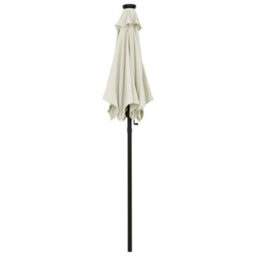 Berkfield Parasol With Led Lights Sand 200X211 Cm Aluminium - thumbnail 3