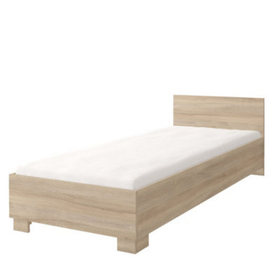 Arte Stylish Oak Sonoma Single Bed H700mm W935mm L2060mm - Perfect For Modern Youth Bedrooms - image 1