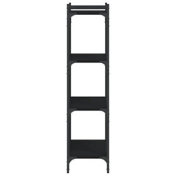 Berkfield Bookcase 4-Tier Black 60X30X120 Cm Engineered Wood - thumbnail 5