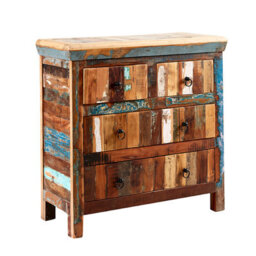 Buttercup Farm Coastal 4 Drawer Chest - Wood - L40 X W90 X H90 Cm