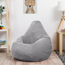 icon Dalton Kids Beanbag Corduroy Light Grey Set Of 2 - thumbnail 3