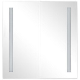 Berkfield Led Bathroom Mirror Cabinet 62X14X60 Cm - thumbnail 4