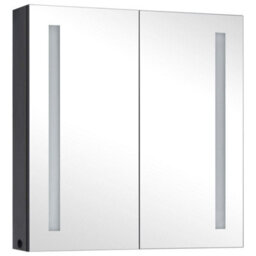 Berkfield Led Bathroom Mirror Cabinet 62X14X60 Cm - thumbnail 3