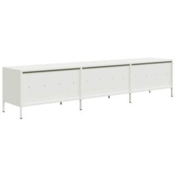 Berkfield Tv Cabinet White 202X39X43.5 Cm Cold-Rolled Steel - thumbnail 7
