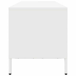 Berkfield Tv Cabinet White 202X39X43.5 Cm Cold-Rolled Steel - thumbnail 6