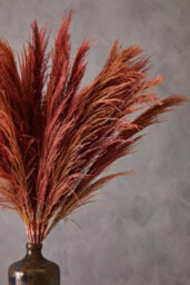 Orsina Fiori Pink Stem Pampas Grass Artificial Plant Foliage - thumbnail 4