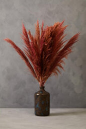 Orsina Fiori Pink Stem Pampas Grass Artificial Plant Foliage - thumbnail 3