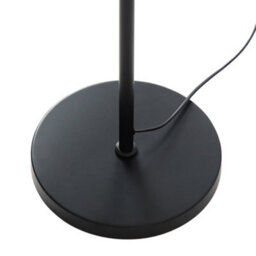Darphe 60W Handmade Hemp Rope Floor Lamp With Spherical Shade And Black Metal Stand - thumbnail 7