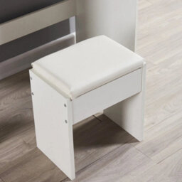 Mondeer Dressing Table Stool Makeup Bench Soft Padded Cushion Piano Seat White - thumbnail 5