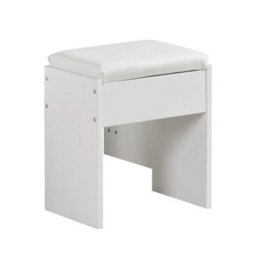 Mondeer Dressing Table Stool Makeup Bench Soft Padded Cushion Piano Seat White - thumbnail 6