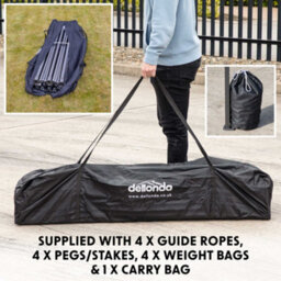Dellonda Premium 3 X 4.5M Pop-Up Gazebo Water Resistant Carry Bag Stakes Bags - thumbnail 5