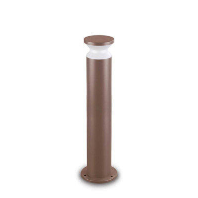 Ideal Lux Luminosa Torre Outdoor Bollard Coffee Ip65