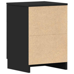 Vidaxl Bedside Cabinet Black 38X35X56 Cm Engineered Wood - thumbnail 8