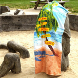 Geezy Microfibre Beach Towel Large Beach Bath Signs Lightweight Sports Travel Towel - thumbnail 5