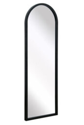 "Mirroroutlet Arcus - Black Metal Framed Arched Wall Mirror 47"" X 16"" (120Cm X 40Cm)" - thumbnail 4