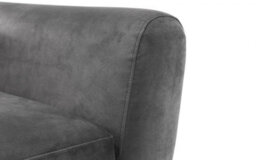 iLikeStores Storm Grey Velvet Sofa - 3 Seater - thumbnail 3