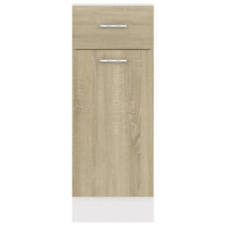 Vidaxl Drawer Bottom Cabinet Lyon Sonoma Oak 30X46X81.5 Cm Engineered Wood - thumbnail 7