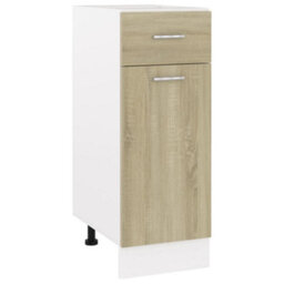 Vidaxl Drawer Bottom Cabinet Lyon Sonoma Oak 30X46X81.5 Cm Engineered Wood - thumbnail 1