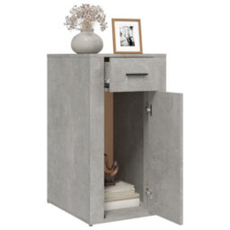 Berkfield Desk Cabinet Concrete Grey 40X49X75 Cm Engineered Wood - thumbnail 5