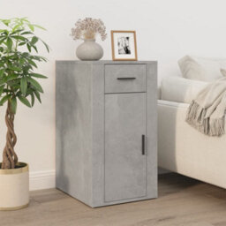 Berkfield Desk Cabinet Concrete Grey 40X49X75 Cm Engineered Wood - thumbnail 1