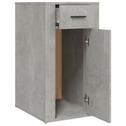 Berkfield Desk Cabinet Concrete Grey 40X49X75 Cm Engineered Wood - thumbnail 7