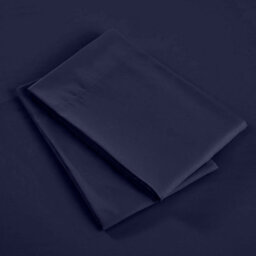 Bedlooms Dyed Pillowcase Pair- Soft Plain Pillow Covers Navy Envelop Closure - Easy Care Pillowcase Bedding Set 50X75 Cm - thumbnail 5