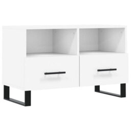 Berkfield Tv Cabinet White 80X36X50 Cm Engineered Wood - thumbnail 2