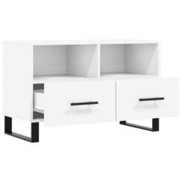 Berkfield Tv Cabinet White 80X36X50 Cm Engineered Wood - thumbnail 6